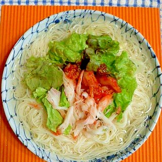 さっぱりスープの素麺♪